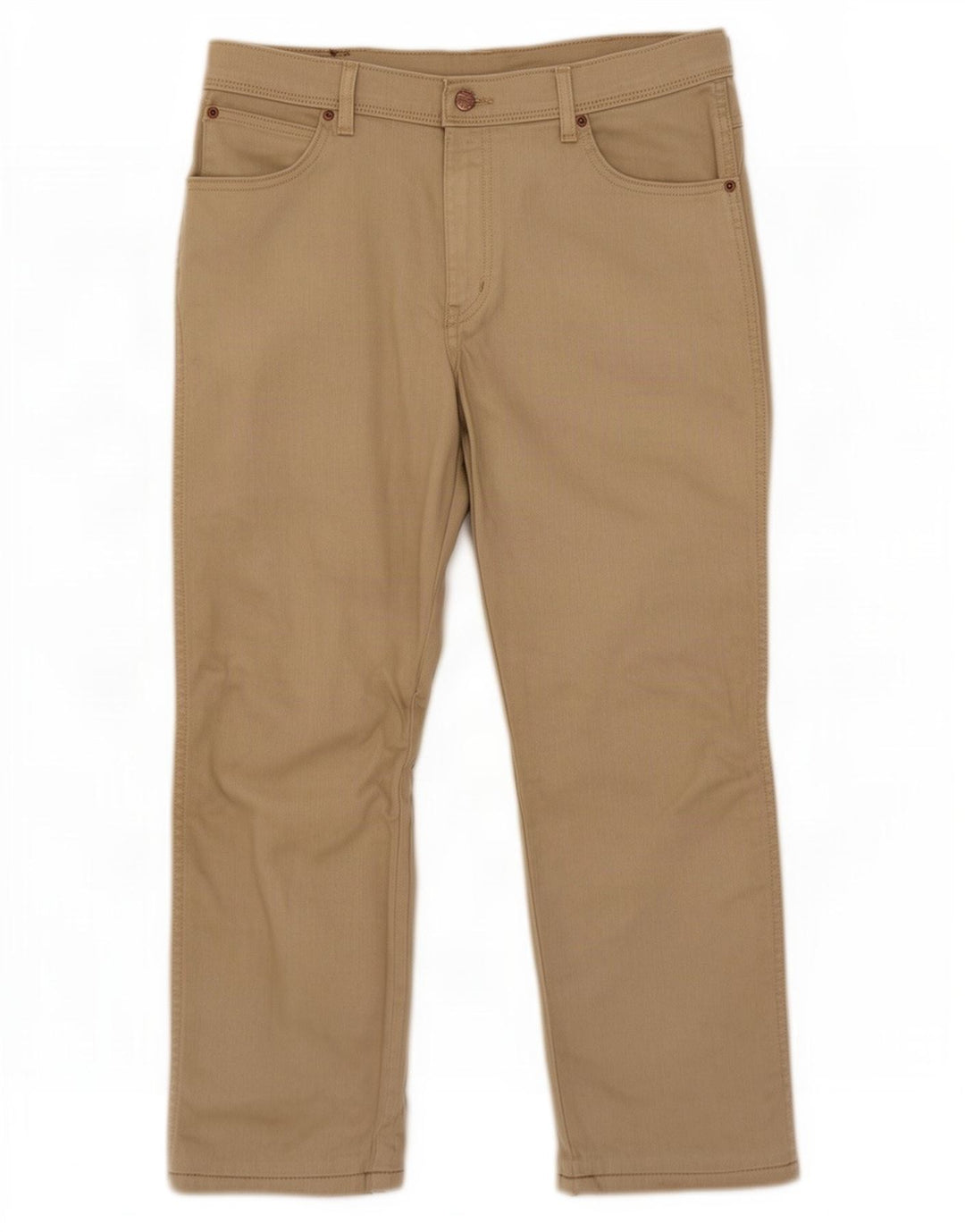 Jeans corti da uomo Wrangler W36 L25 cotone beige