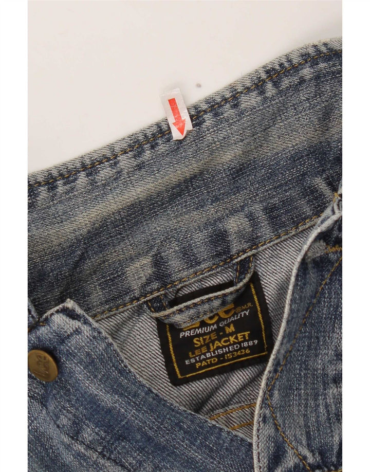 Giacca in denim corta da donna Lee UK 12 Cotone blu medio
