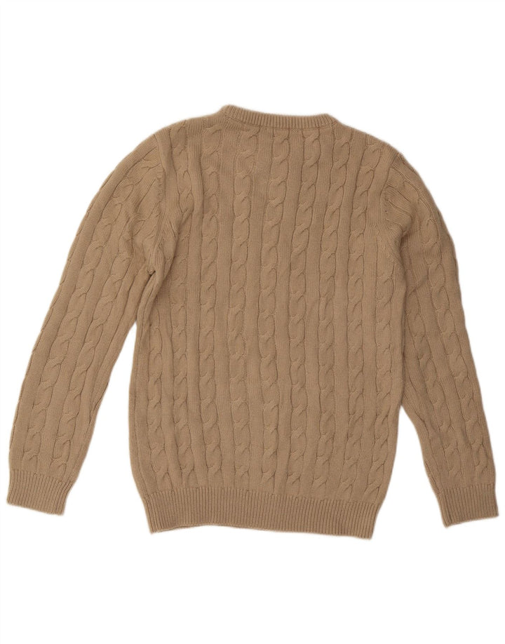 ENOS & CO Maglione girocollo da uomo in acrilico beige medio