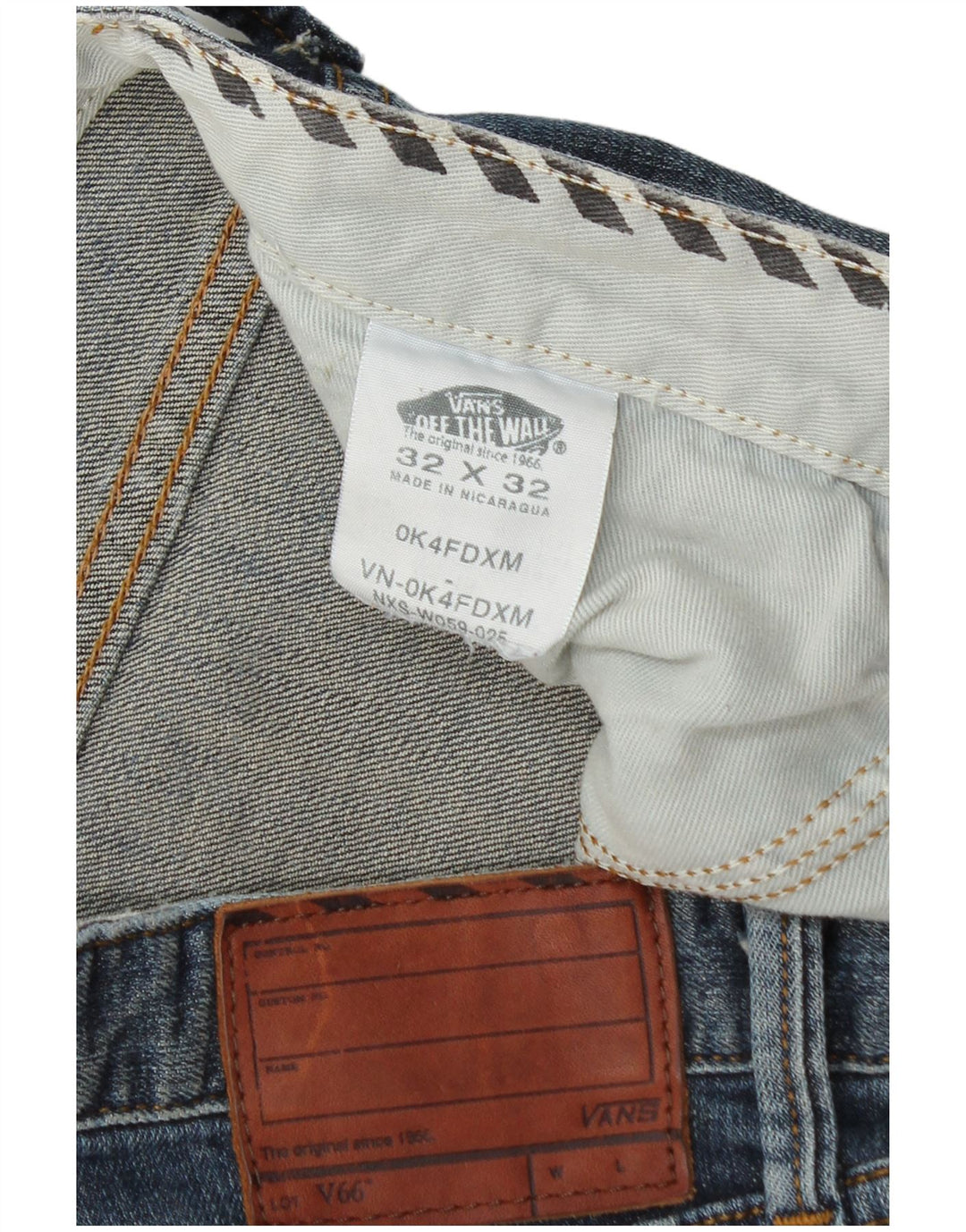 Jeans dritti da uomo Vans W32 L32 Blu