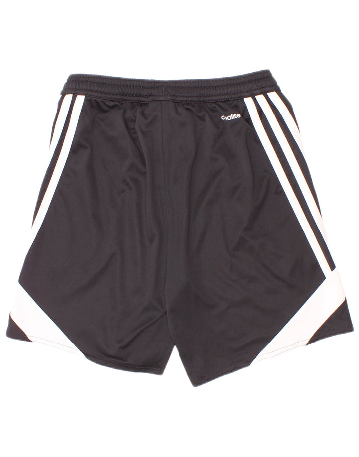Pantaloncini sportivi Adidas da bambino 9-10 anni, colore nero medio, in poliestere color block
