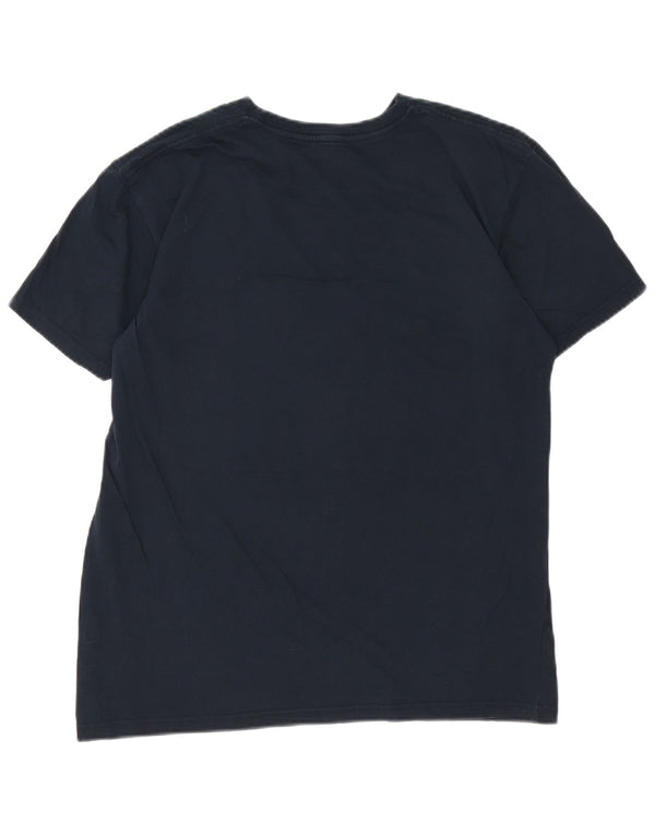T-shirt grafica da uomo con vestibilità regolare Quiksilver, cotone medio blu navy