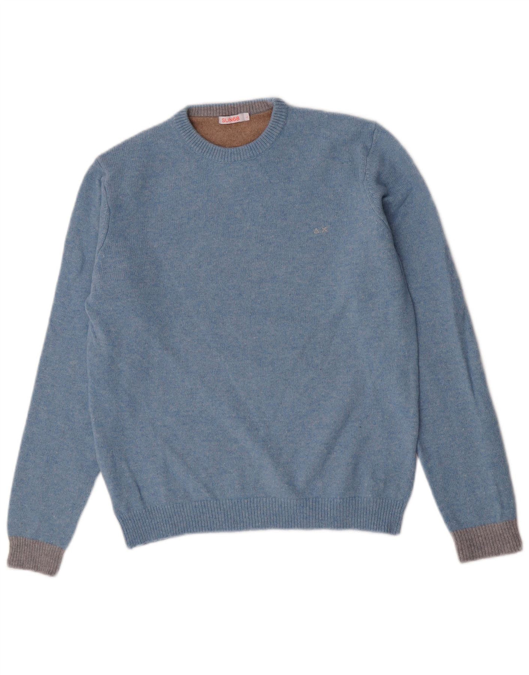 Maglione maglione girocollo da donna Sun68 grande lana blu