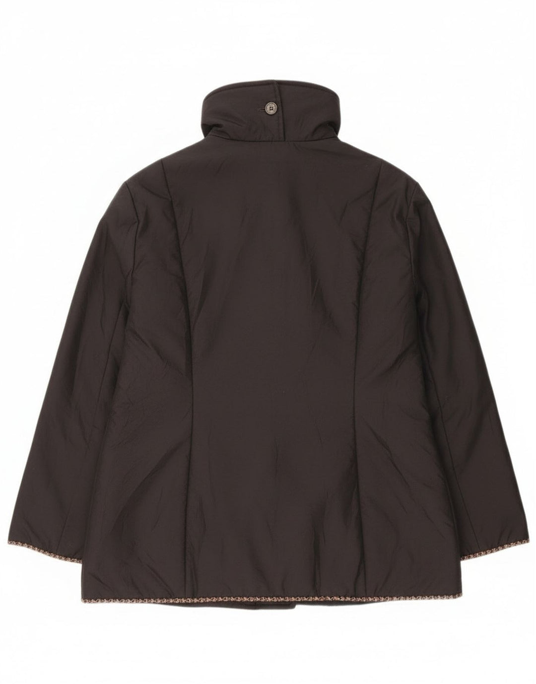 Giacca a vento vintage da donna IT 48 XL poliestere nero