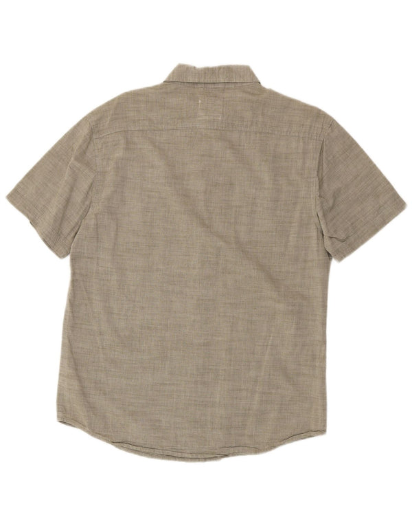 Camicia a maniche corte da uomo Levi's in cotone grigio medio