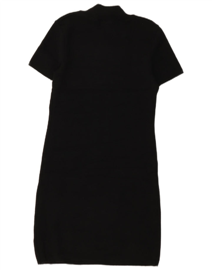 Abito T-shirt da donna Zara UK 14 grande poliestere nero
