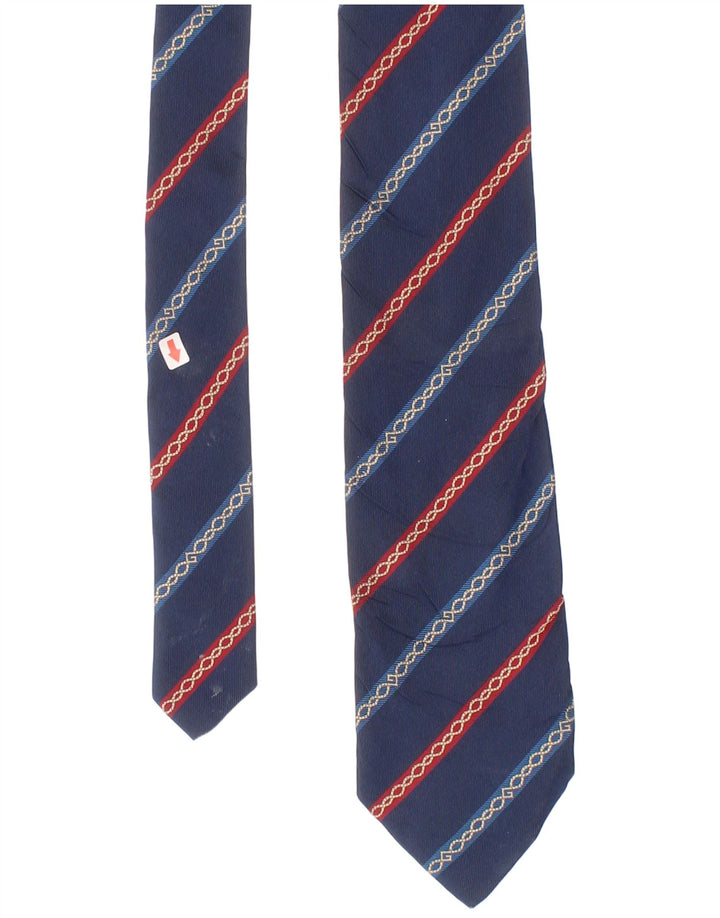 Cravatta Uomo Givenchy Taglia Unica Seta Blu a Righe Classica