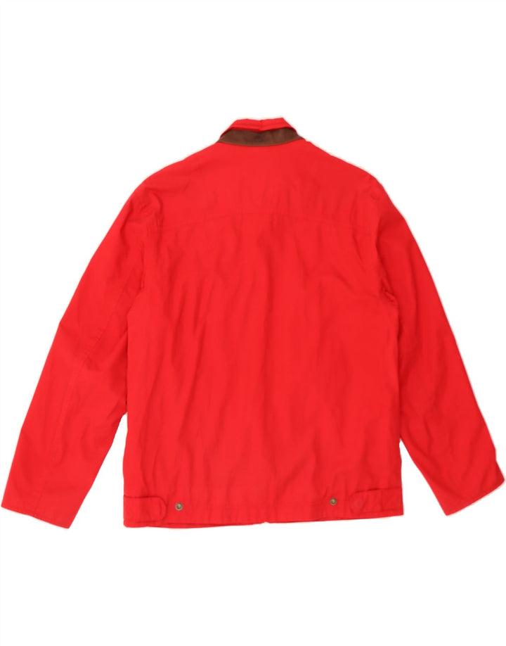 TIMBERLAND Mens Earthkeepers Windbreaker Jacket UK 38 Medium Red Polyester Vintage Timberland and Second-Hand Timberland from Messina Hembry 