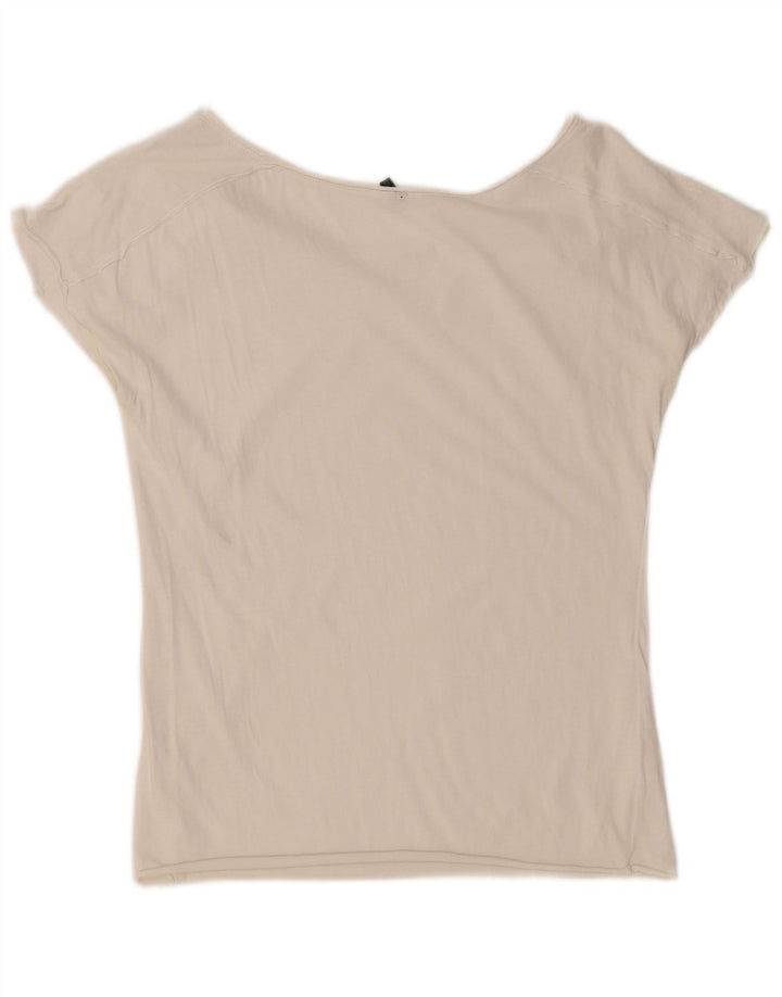 T-shirt da donna BENETTON Top UK 12 medio bianco