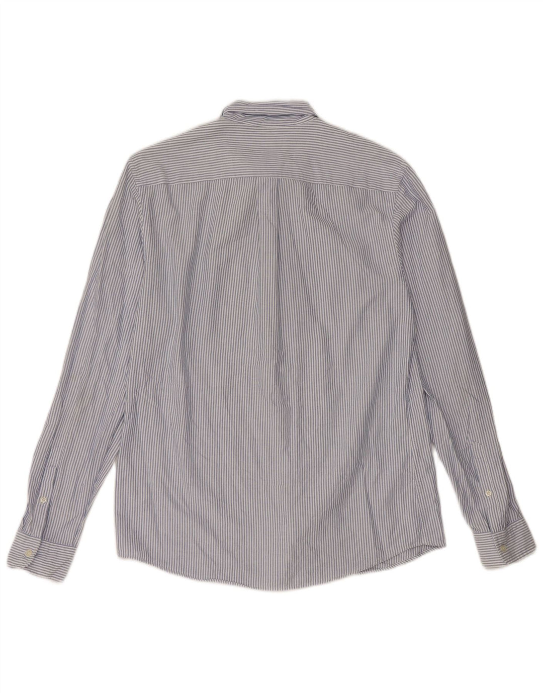 Camicia Uomo Reiss Large Blu Gessato in Cotone