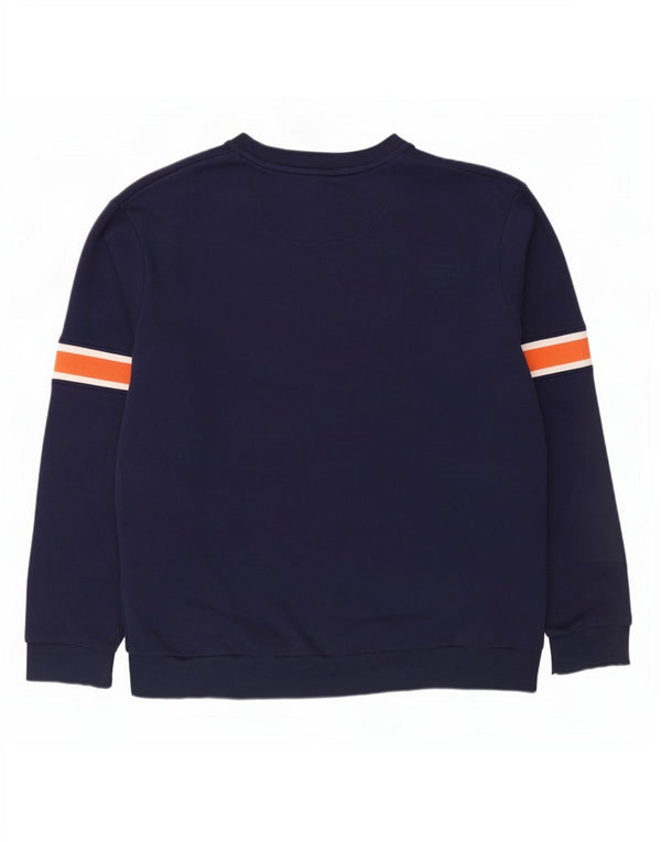 Lyle & Scott Felpa da uomo Maglione 2XL Cotone color block blu navy