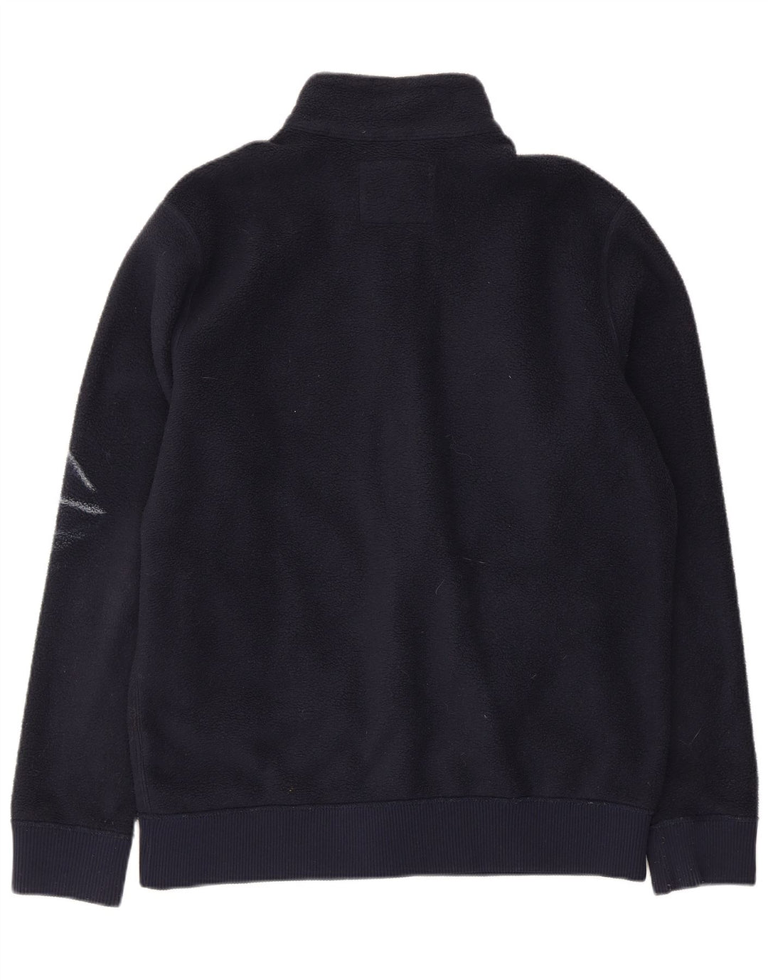 Giacca in pile da uomo Abercrombie & Fitch UK 38 poliestere medio blu navy