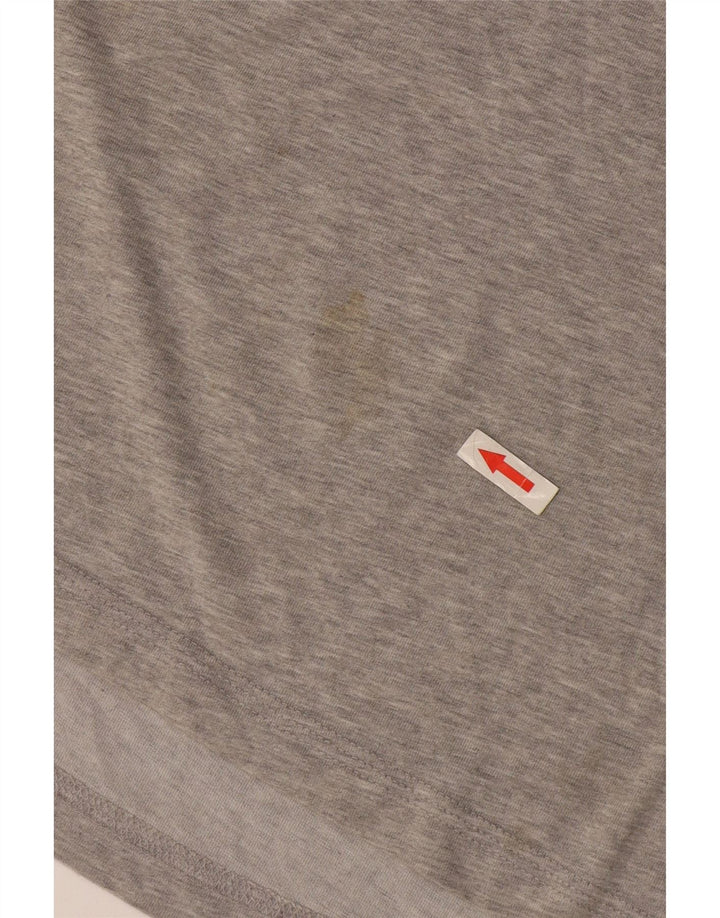 T-shirt Adidas Climalite da uomo Top XL in cotone chiazzato grigio