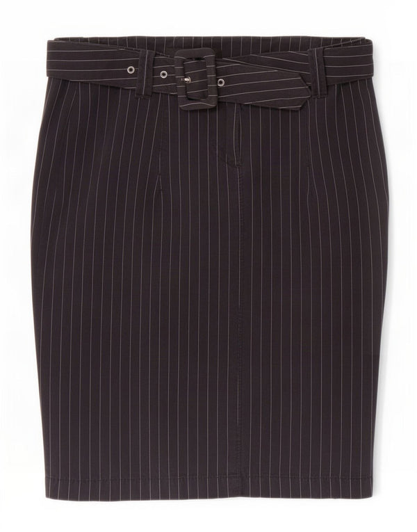 Gonna a tubino da donna Calvin Klein media W29 cotone gessato blu navy