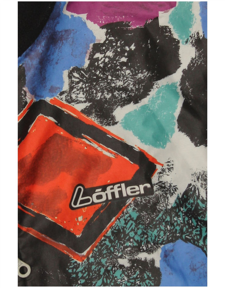 Giacca in pile da uomo Loffler UK 38 media nera geometrica