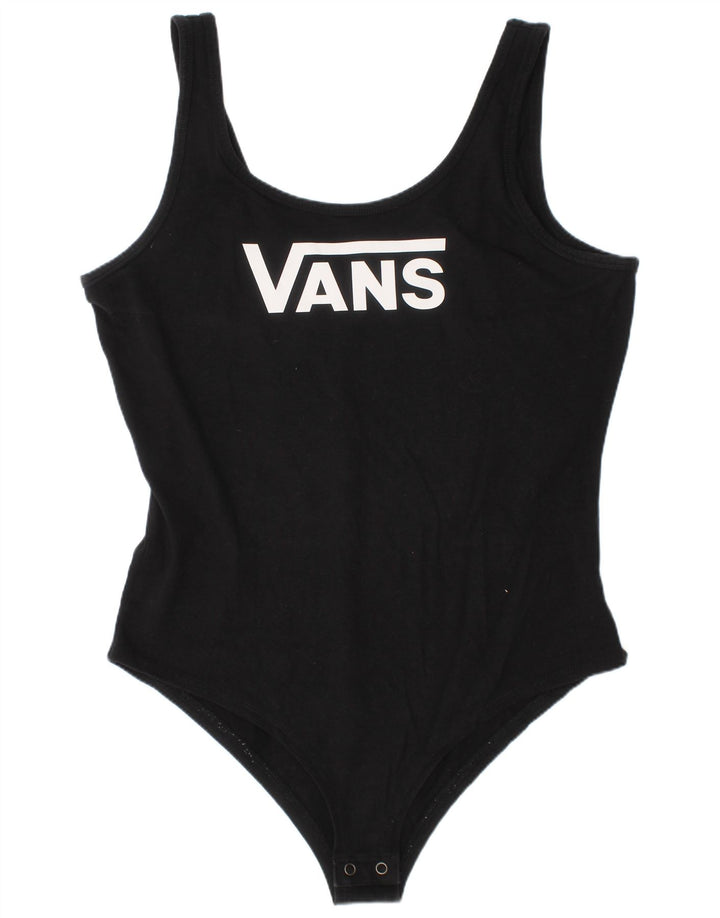 Costume da bagno grafico da donna Vans in cotone nero medio