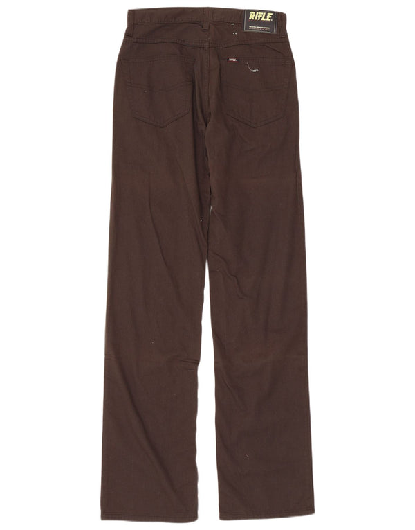 Pantaloni casual dritti da uomo Rifle W28 L34 in cotone marrone