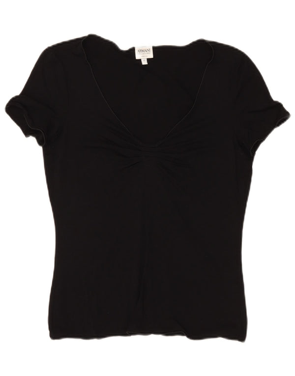 ARMANI COLLEZIONI Camicetta Donna Top IT 42 Medio Nero