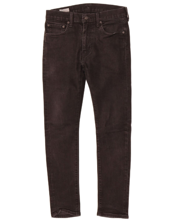 Levi's Uomo 519 Jeans Skinny W32 L30 Cotone Nero
