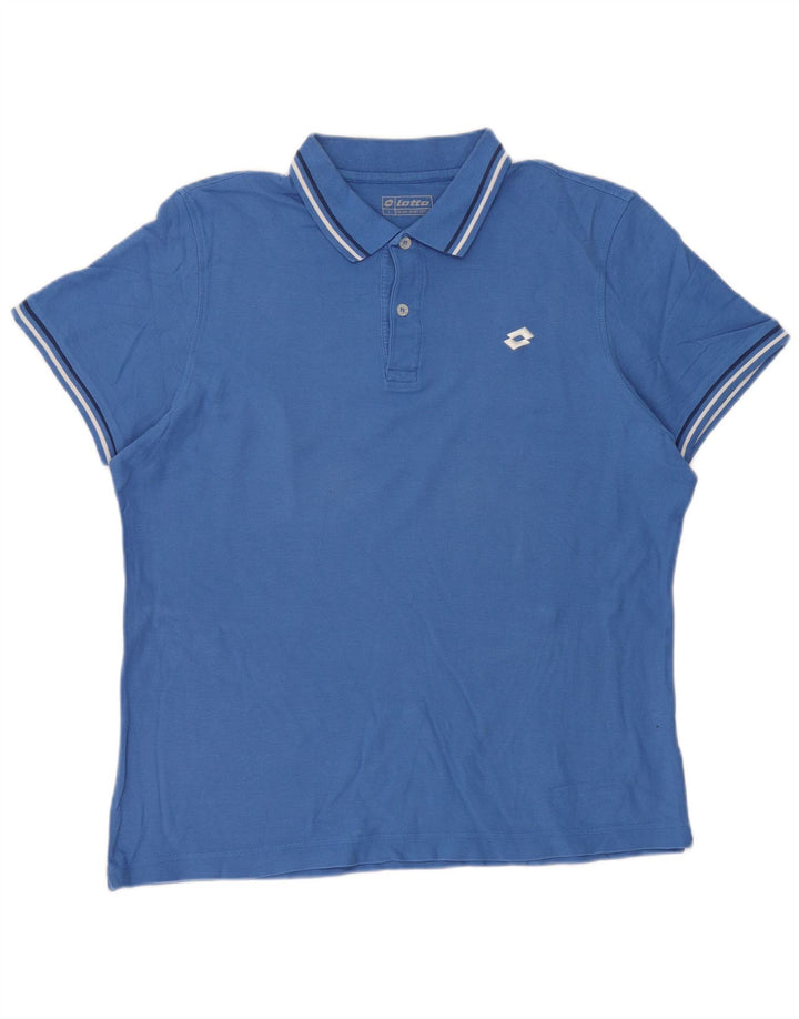 Polo da uomo Lotto grande blu