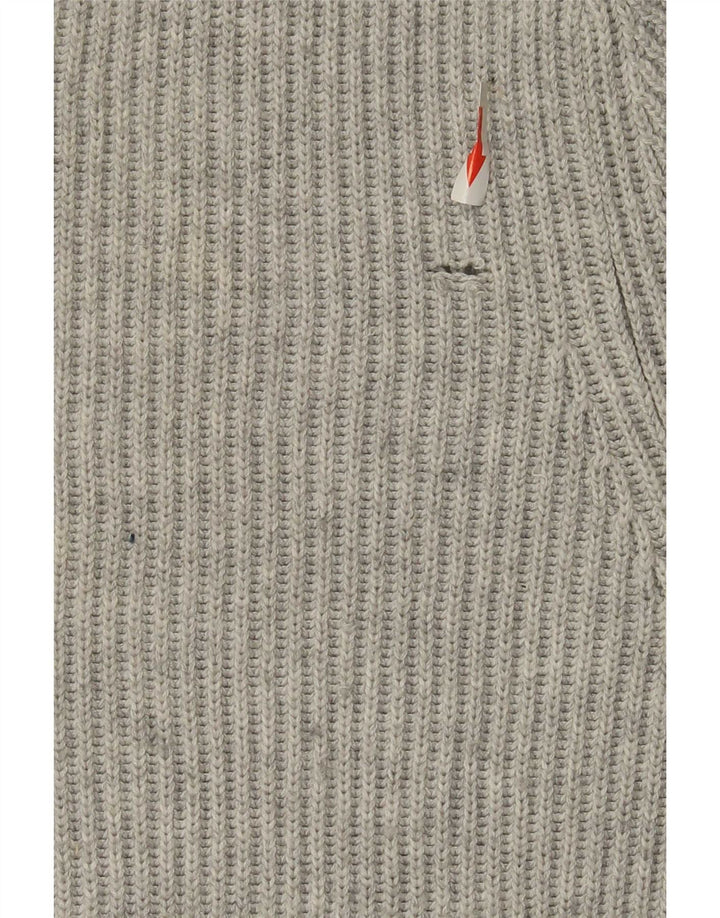Maglione maglione girocollo da uomo Zara in poliestere grigio medio
