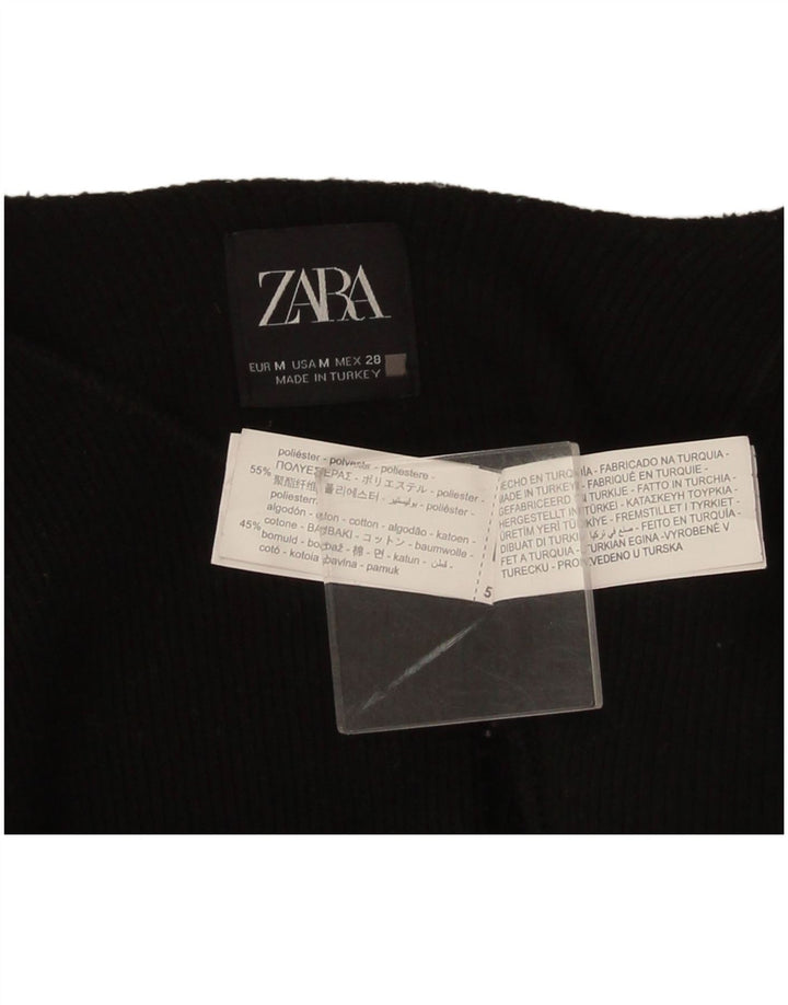 Maglione Bolero con maniche a 3/4 da donna Zara UK 14 poliestere nero medio