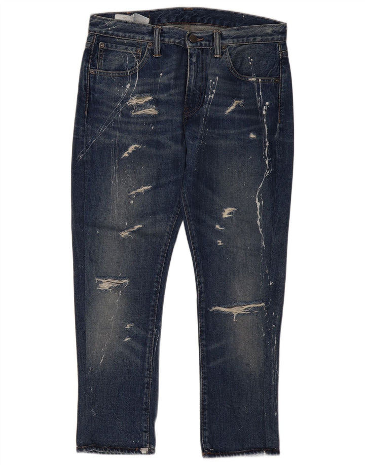 Jeans Levi's da donna 527 slim invecchiati W32 L28 cotone blu