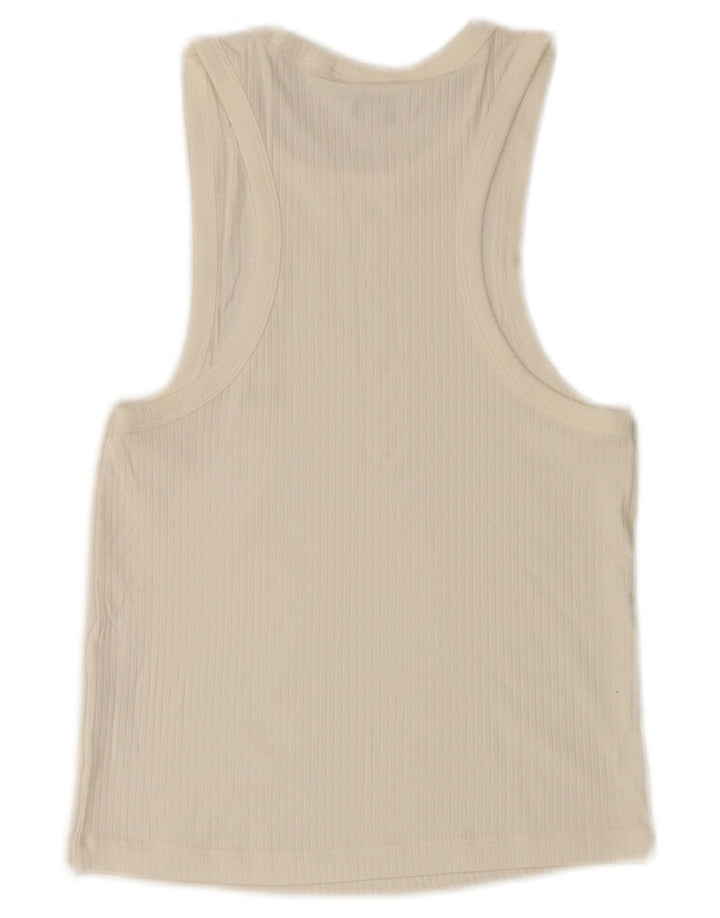 Canottiera corta slim fit da donna Lee UK 8 piccola bianca