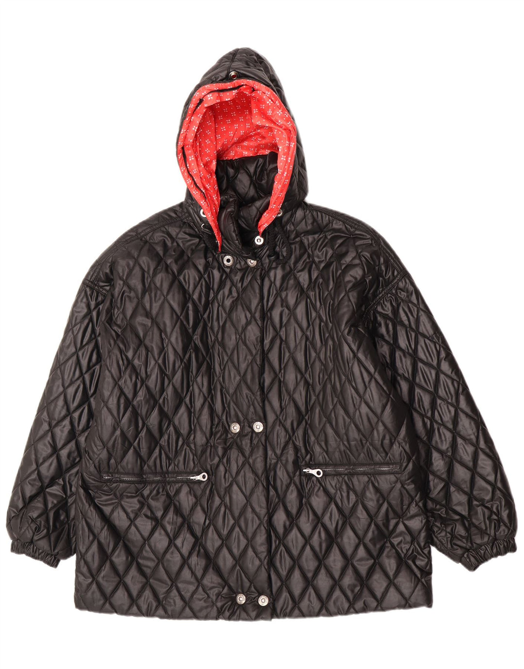 Giacca trapuntata oversize con cappuccio da donna Belfe & Belfe IT 44 media nera
