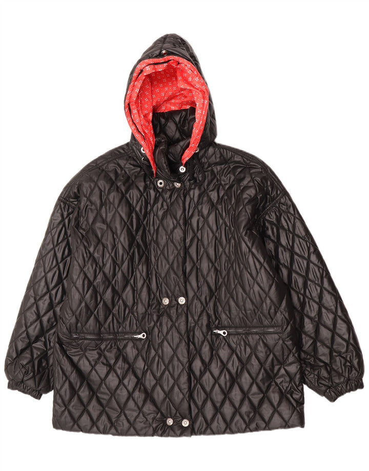 Giacca trapuntata oversize con cappuccio da donna Belfe & Belfe IT 44 media nera