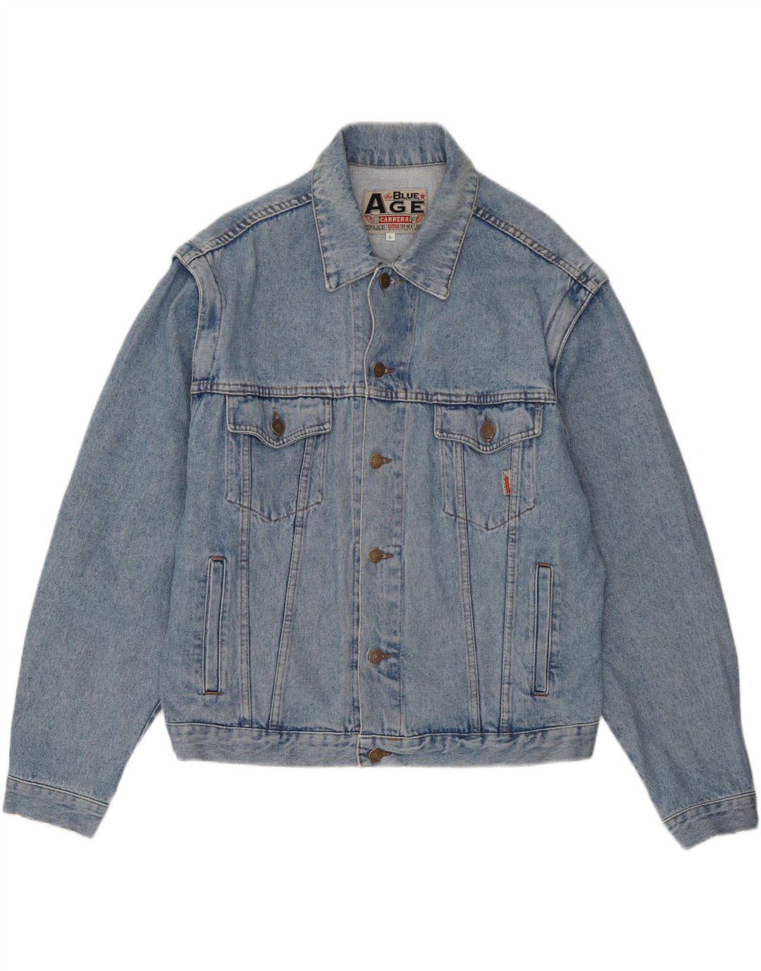 Giacca di jeans da uomo Carrera UK 40 grande cotone blu