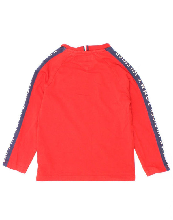 Tommy Hilfiger Top grafico da neonato a maniche lunghe 18-24 mesi Rosso