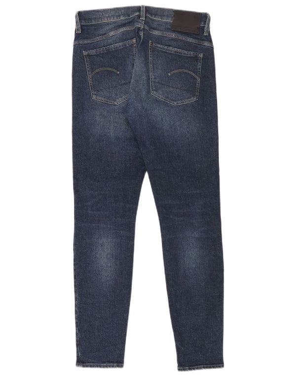 Jeans slim invecchiati da donna G-Star W28 L30 cotone blu