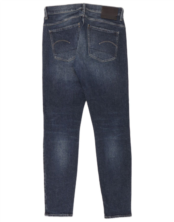 Jeans slim invecchiati da donna G-Star W28 L30 cotone blu