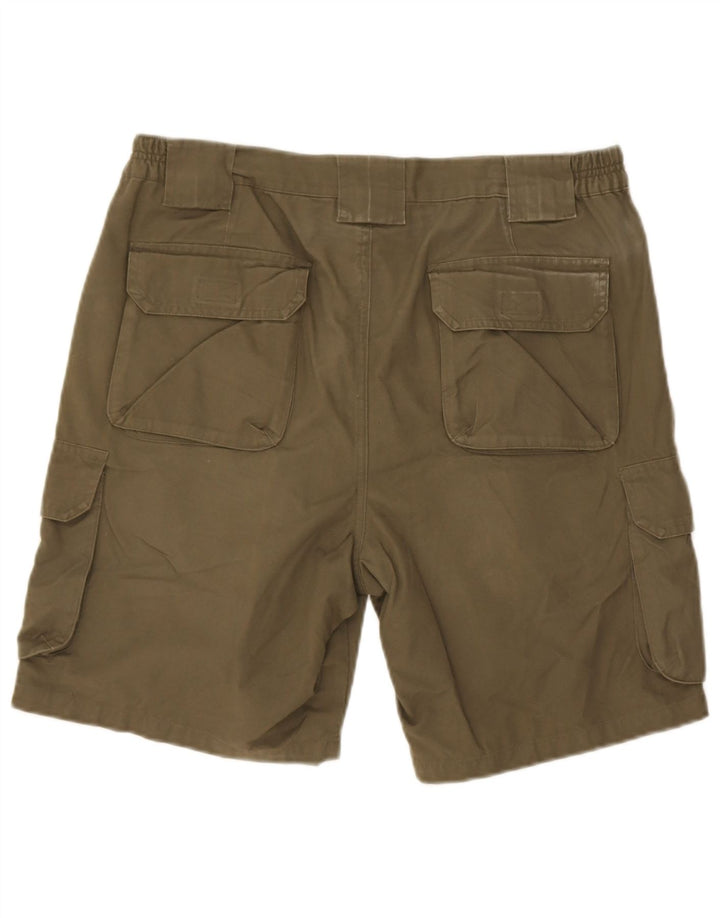Pantaloncini cargo da uomo Zara EU 42 Large W32 cotone kaki