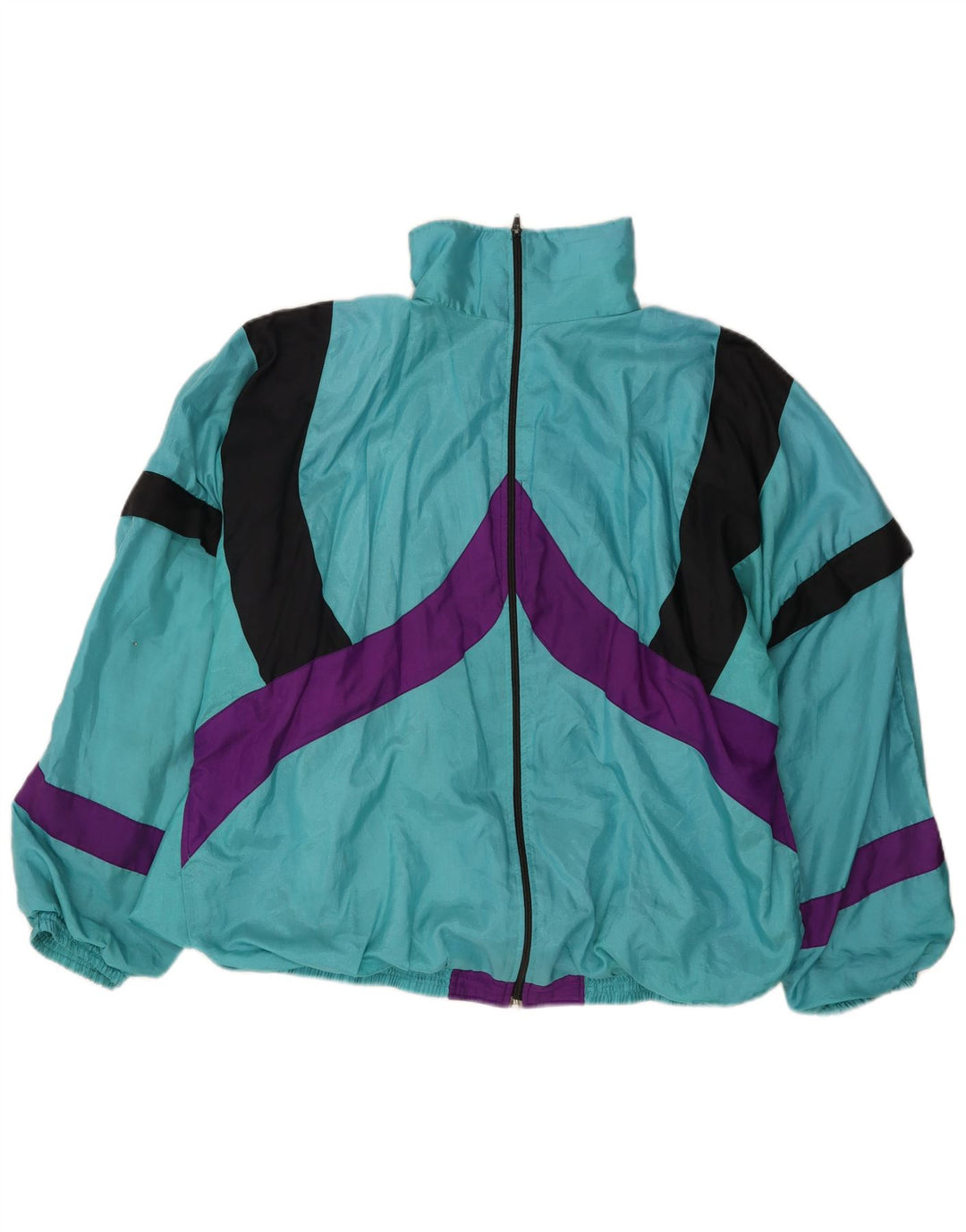 Giacca da tuta da uomo vestibilità ampia VINTAGE grande color turchese