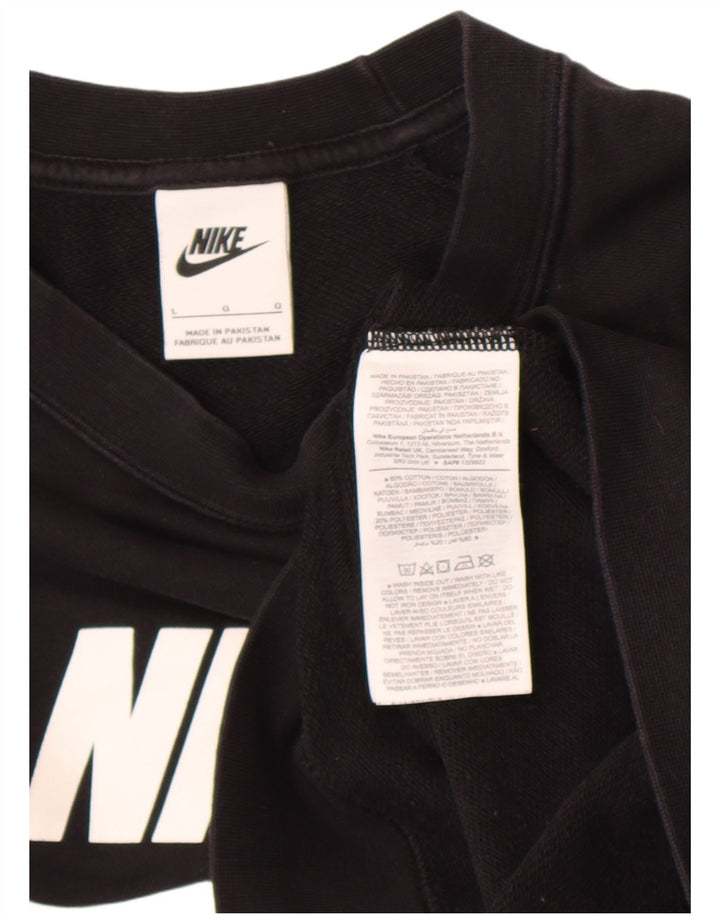 Felpa grafica da donna Nike Felpa UK 16 grande cotone nero