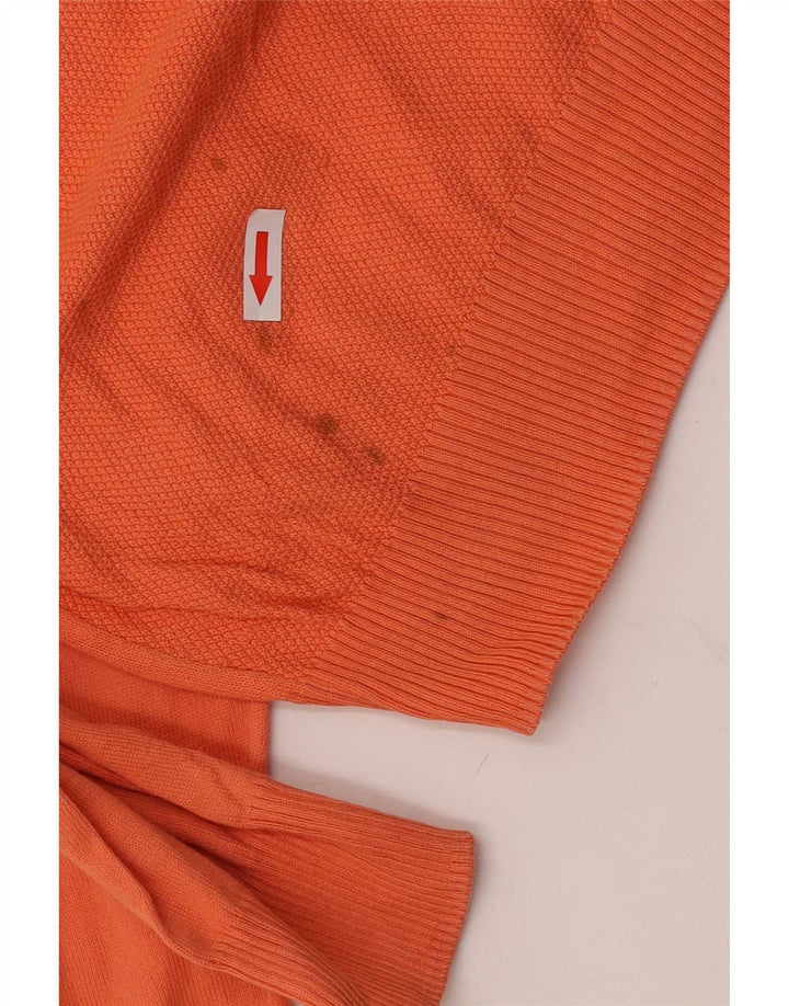 Maglione Zara da uomo con scollo a barca in cotone rosa medio