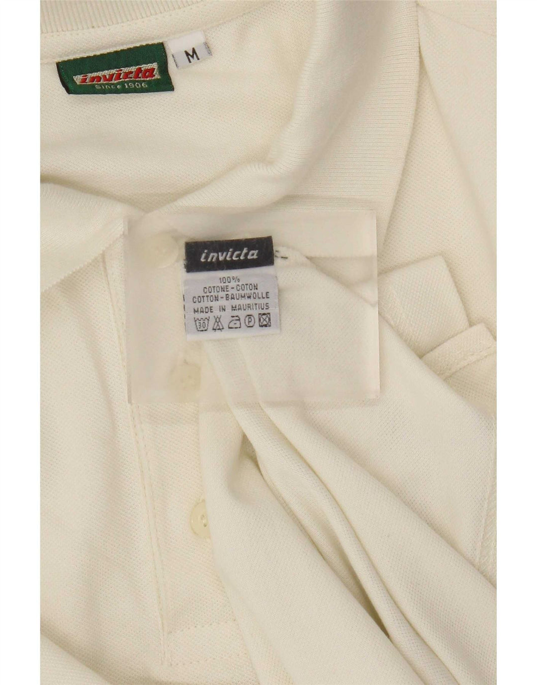 Polo Da Uomo A Manica Lunga Invicta In Cotone Beige Medio