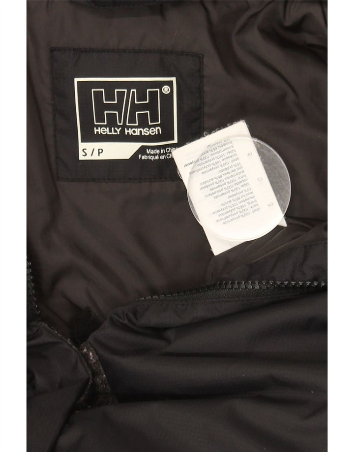 HELLY HANSEN Womens Oversized Hooded Padded Coat UK 10 Small Black
