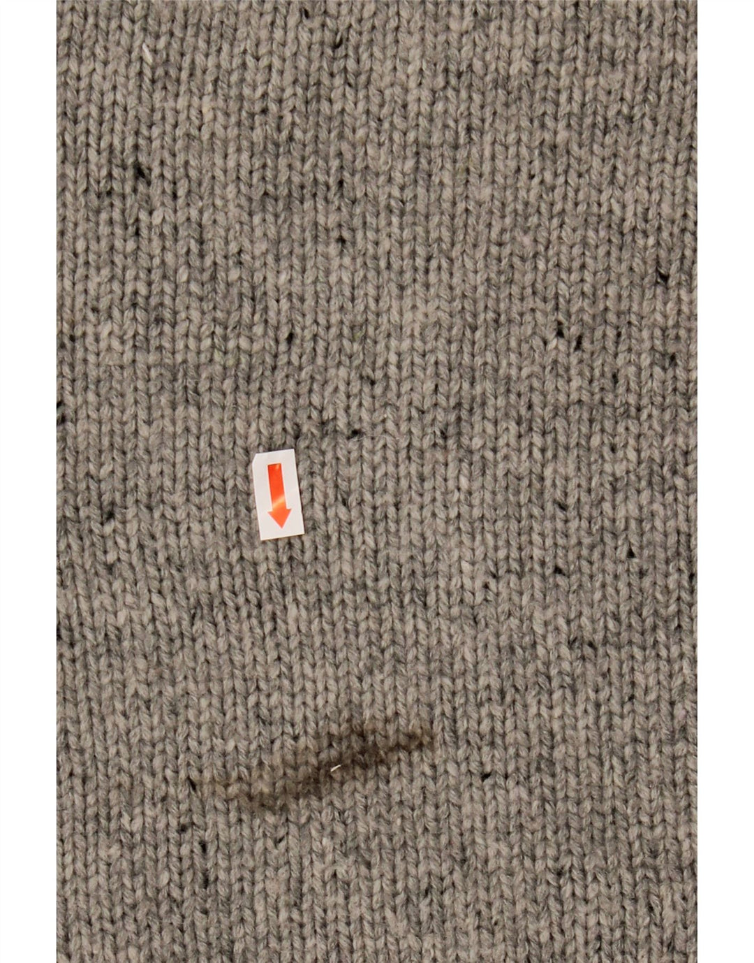 NAUTICA Maglione da uomo con collo a bottoni XL Acrilico chiazzato grigio