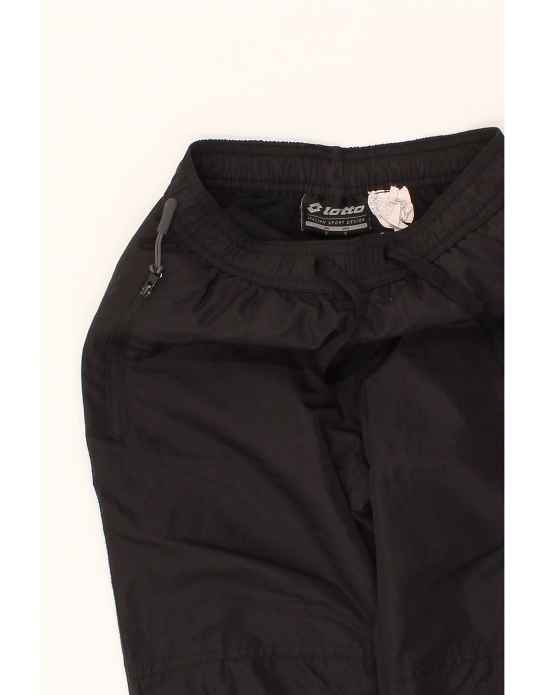 LOTTO Boys Tracksuit Trousers 7-8 Years Small Black Polyester Vintage Lotto and Second-Hand Lotto from Messina Hembry 