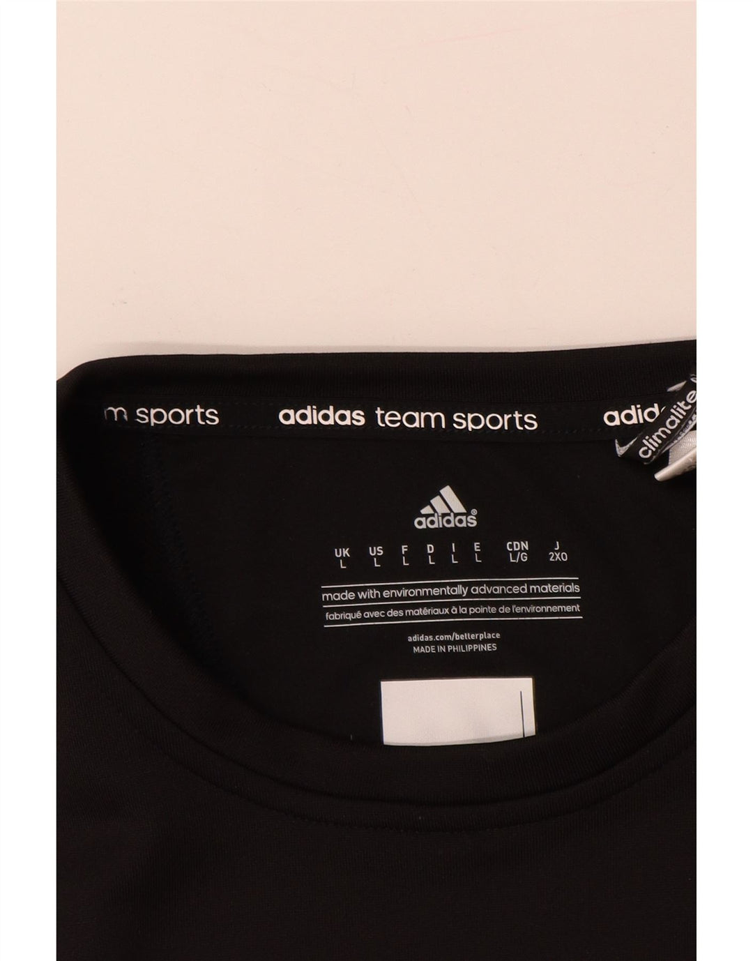 Felpa ADIDAS da uomo Climalite, grande, poliestere color block bianco