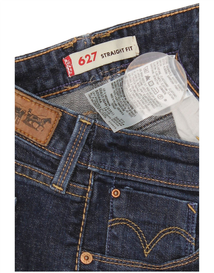 Jeans dritti Levi's 627 da donna W30 L29 cotone blu
