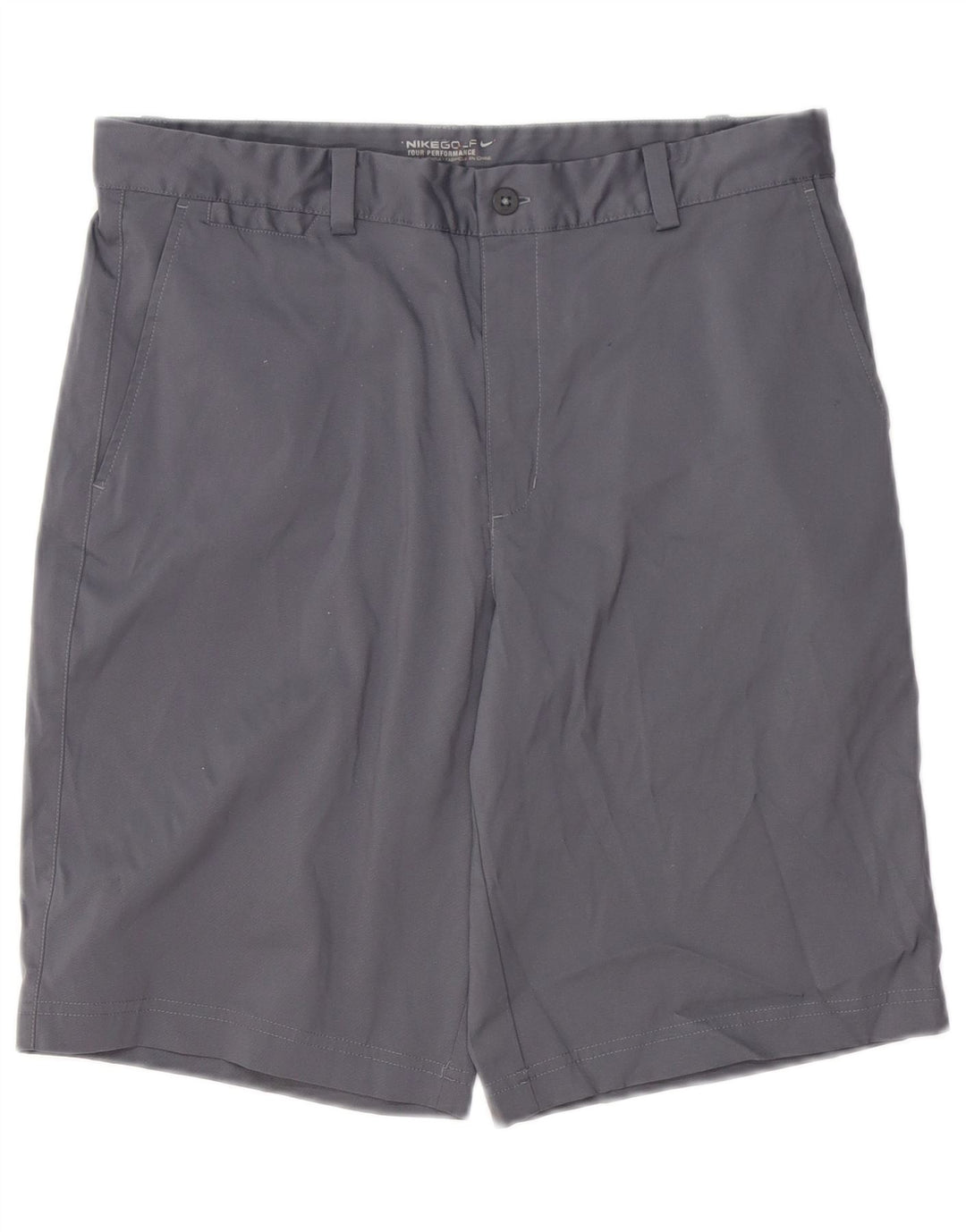 Pantaloncini chino Nike Dri Fit da uomo W32 poliestere grigio medio