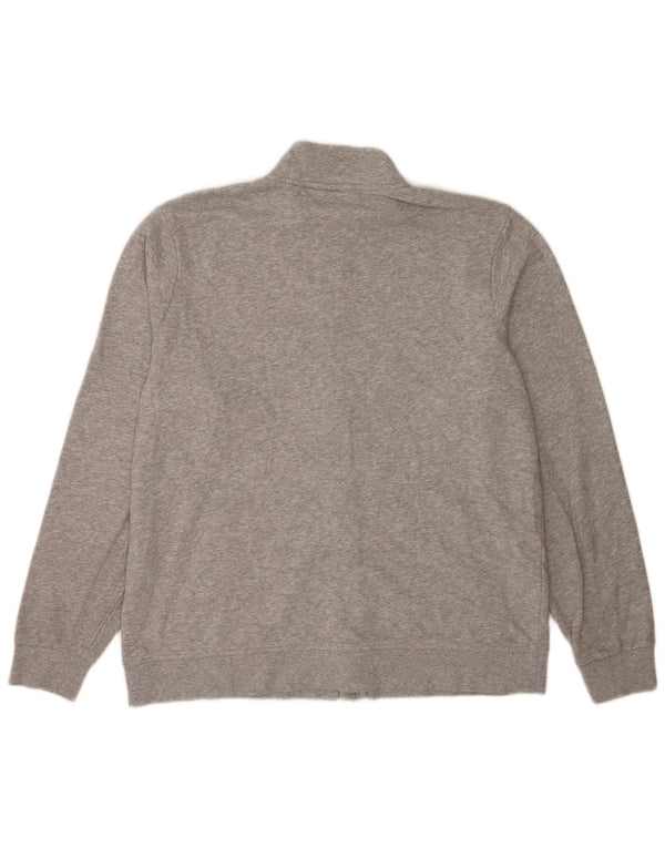 Giacca da ginnastica da uomo Fila 2XL in cotone chiazzato grigio