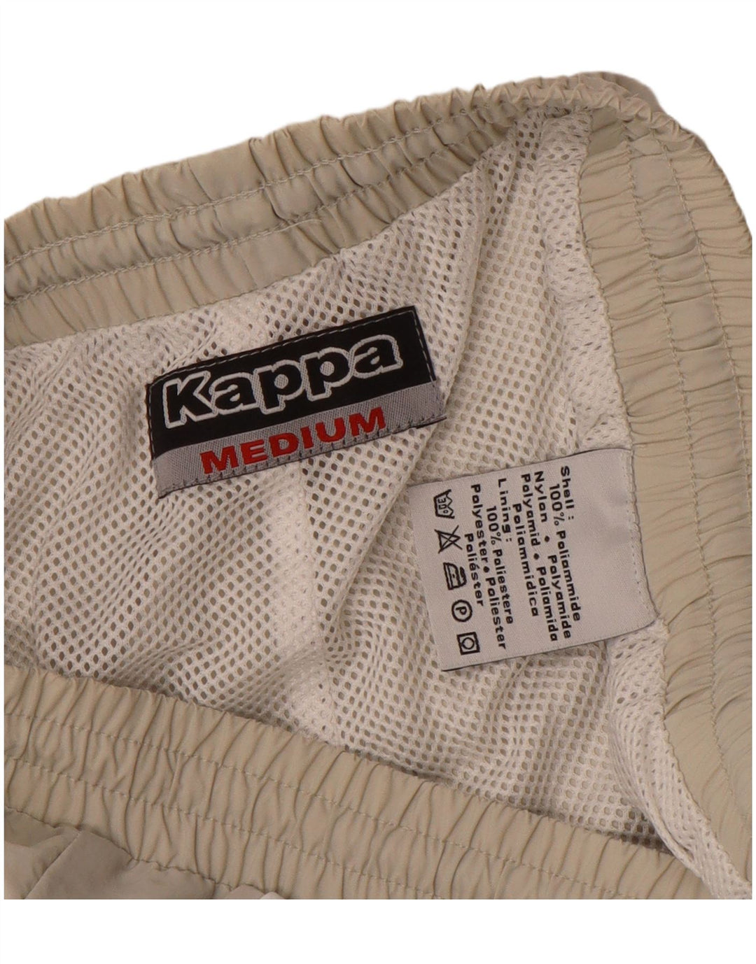 Pantaloni da tuta da uomo Kappa Beige medio Colourblock in poliammide