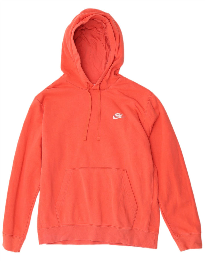 Felpa con cappuccio Nike Regular Fit da uomo in cotone arancione medio