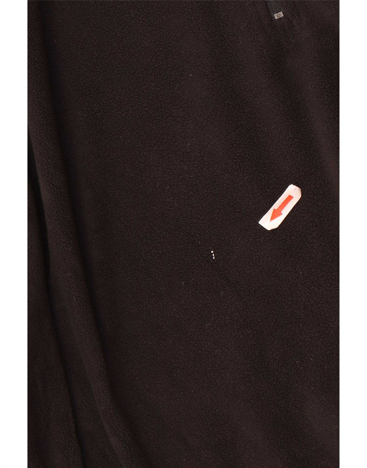 Maglione in pile da uomo con collo con zip Lotto 2XL poliestere nero