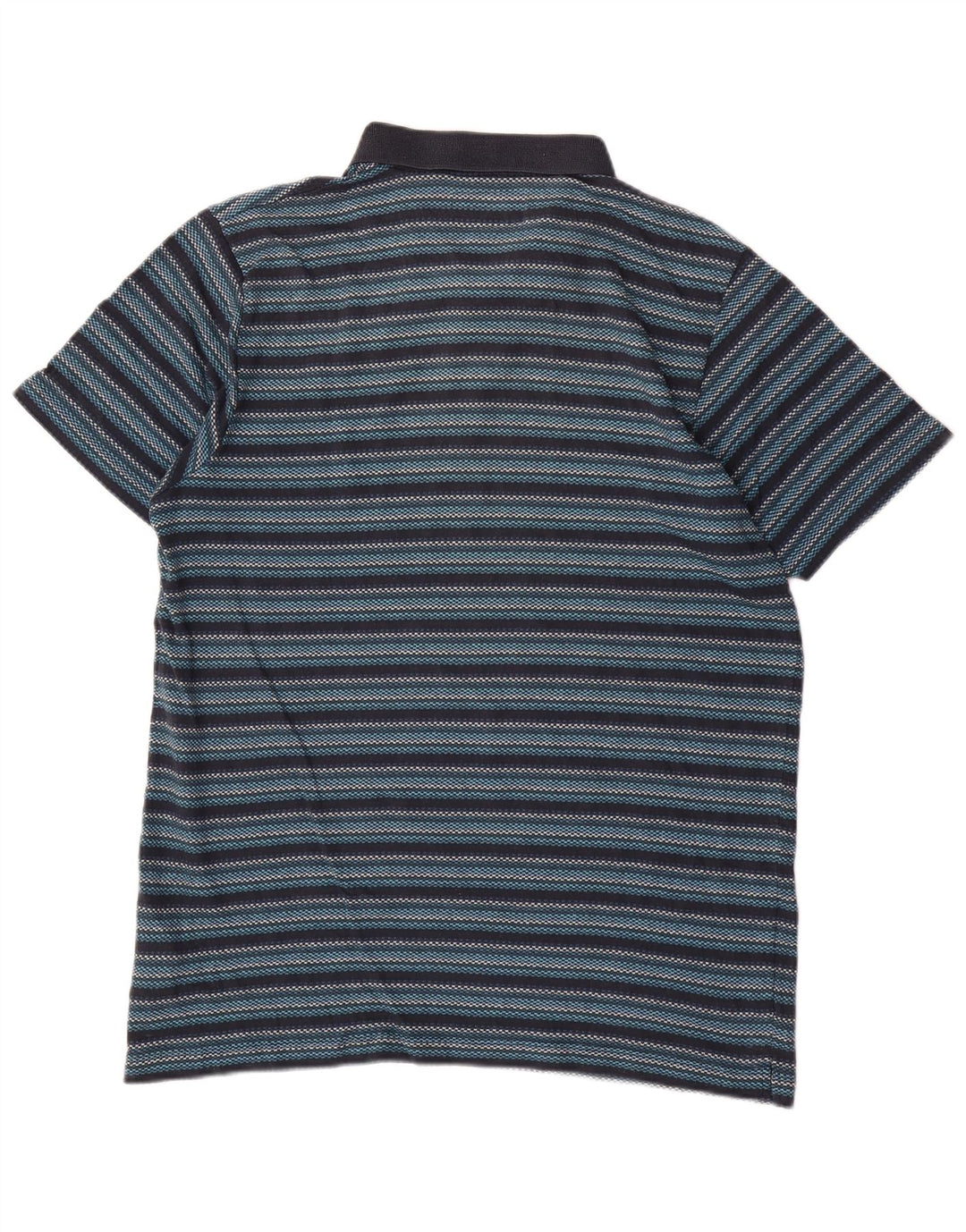 Polo da uomo Billabong grande in cotone a righe blu navy